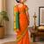 Girls embroidered kanjeevaram saree