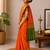 Girls embroidered kanjeevaram saree