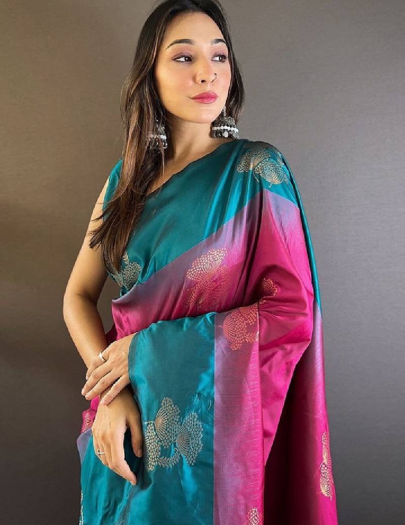Woven design zari kanjeevaram saree