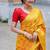 Woven design zari kanjeevaram silk blend saree