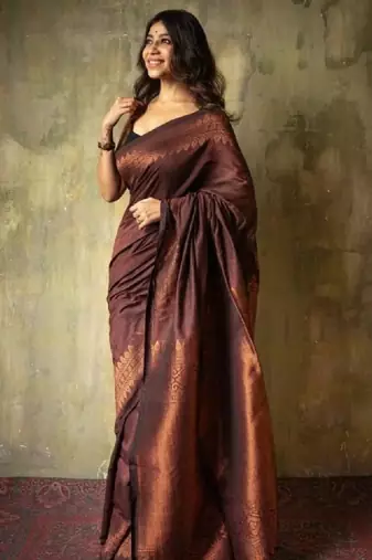 Woven design zari kanjeevaram sarees