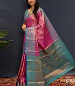 Woven design zari kanjeevaram saree