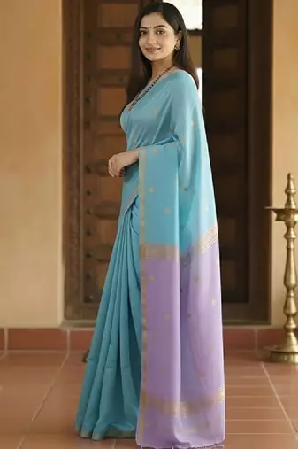 Woven design zari kanjeevaram saree