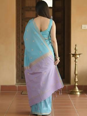 Woven design zari kanjeevaram saree 2