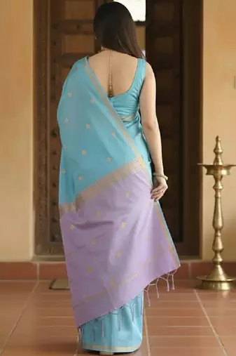 Woven design zari kanjeevaram saree