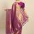 Ethnic motifs zari silk blend kanjeevaram saree