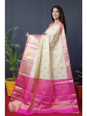Woven design zari silk cotton kanjeevaram saree 2