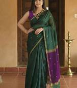 Woven design kanjeevaram saree
