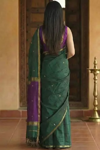 Woven design kanjeevaram saree