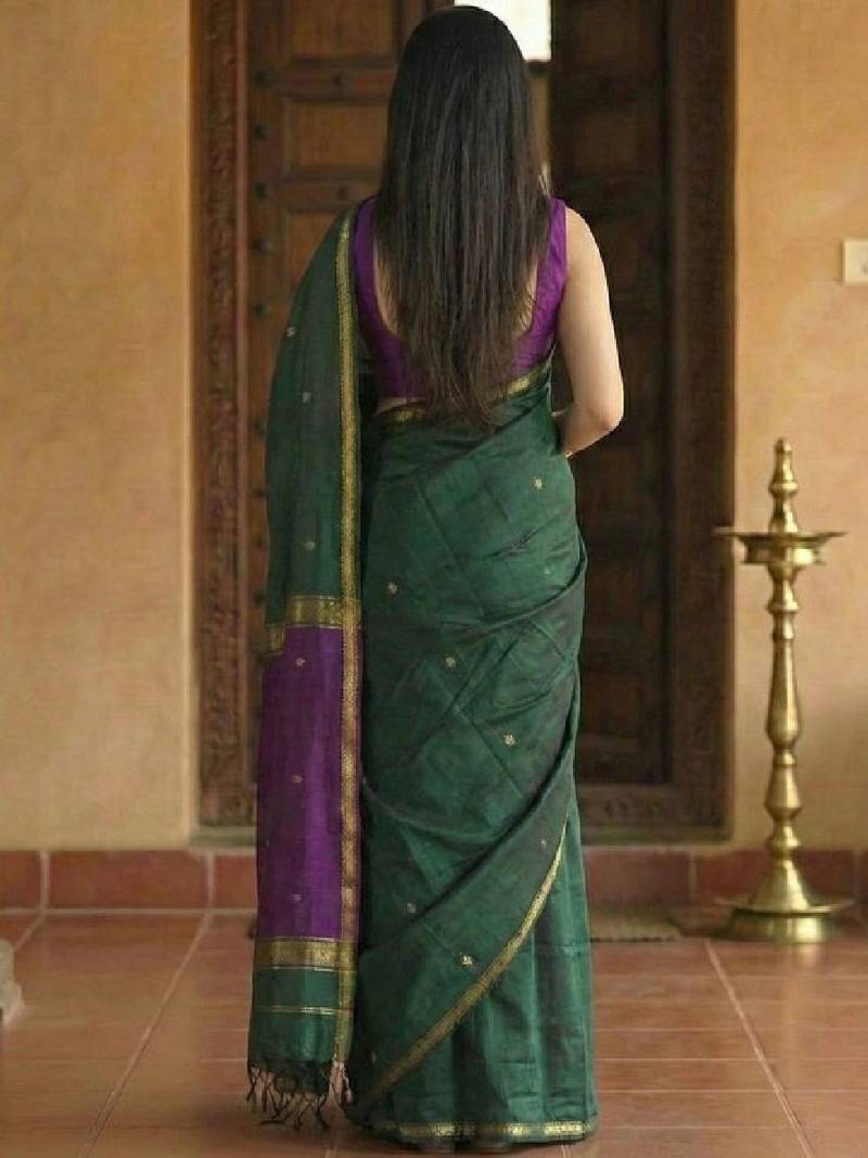 Woven design kanjeevaram saree