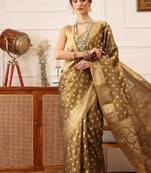 Woven design zari tissue kanjeevaram saree