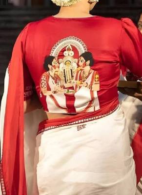 Woven design art silk kanjeevaram saree 1