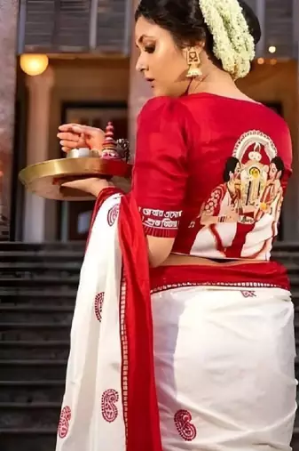 Woven design art silk kanjeevaram saree