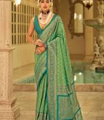 Woven design zari kanjeevaram saree