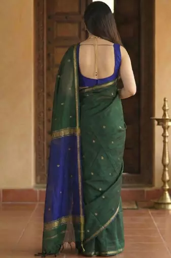 Woven design kanjeevaram saree