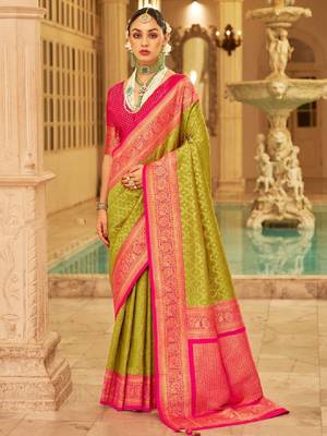 Woven design kanjeevaram saree 1