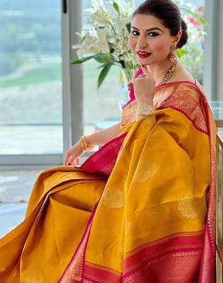 Woven design zari kanjeevaram saree 2