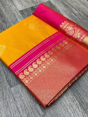Woven design zari kanjeevaram saree 3