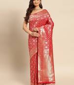 Ethnic motifs zari kanjeevaram saree