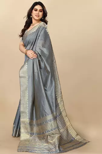 Woven design zari silk blend designer kanjeevaram saree