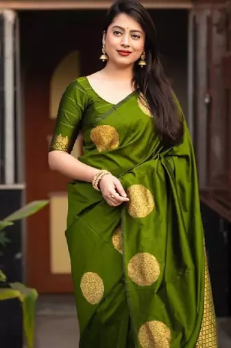 Ethnic motifs zari kanjeevaram saree