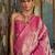 Ethnic motifs woven design zari kanjeevaram saree