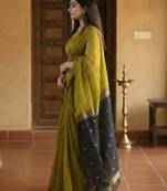 Woven design kanjeevaram saree