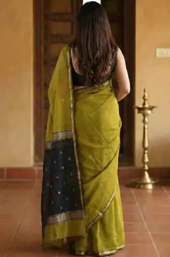Woven design kanjeevaram saree