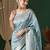 Ethnic motifs zari pure georgette kanjeevaram saree