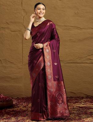Woven design zari kanjivaram saree 1