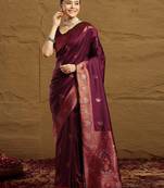 Woven design zari kanjivaram saree