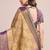 Ethnic motifs zari silk blend kanjeevaram saree