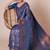Ethnic motifs woven design kanjeevaram saree with blouse piece