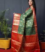 Woven design zari kanjeevaram sarees