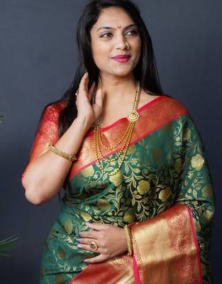 Woven design zari kanjeevaram sarees 3