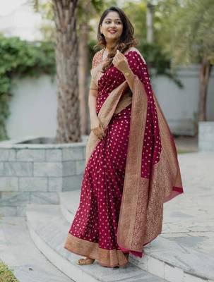 Woven design zari kanjeevaram saree 1