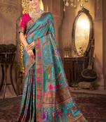 Ethnic motifs zari art silk designer kanjeevaram saree
