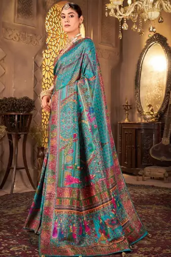Ethnic motifs zari art silk designer kanjeevaram saree