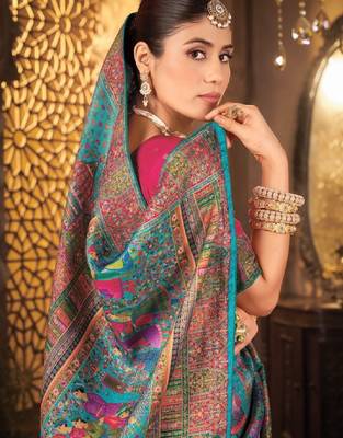Ethnic motifs zari art silk designer kanjeevaram saree 3