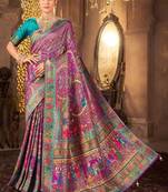 Ethnic motifs zari art silk heavy work kanjeevaram saree