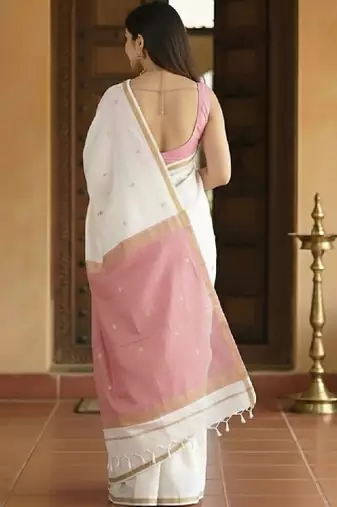 Woven design zari kanjeevaram saree