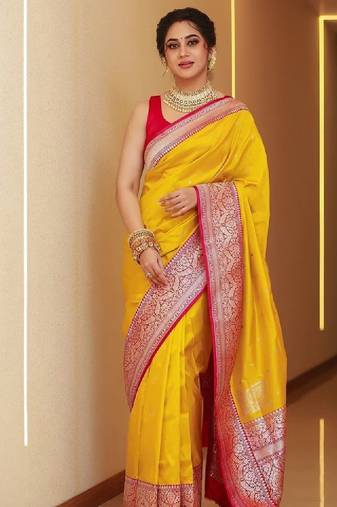 Zari art silk kanjeevaram saree