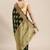 Green floral zari organza kanjeevaram saree