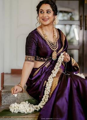 Woven design zari art silk kanjeevaram saree 1