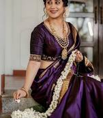 Woven design zari art silk kanjeevaram saree