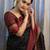 Black silk blend woven design sarees