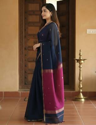 Silk blend kanjeevaram saree 1