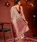 Woven design zari art silk kanjeevaram saree