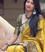 Woven design zari kanjeevaram saree