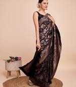House of pataudi woven embellished art silk kanjeevaram saree